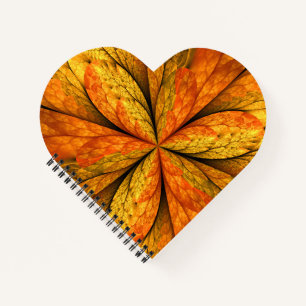 Carnet Plante d'automne, Abstrait moderne Fractal Art Lea