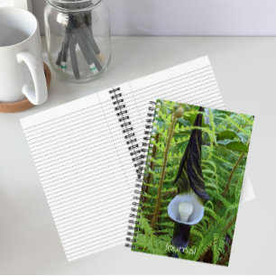 Carnet Plante de Jack-in-the-Pulpit de bois