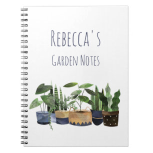 Carnet Plante Pot Personnalisé & Jardin Cactus