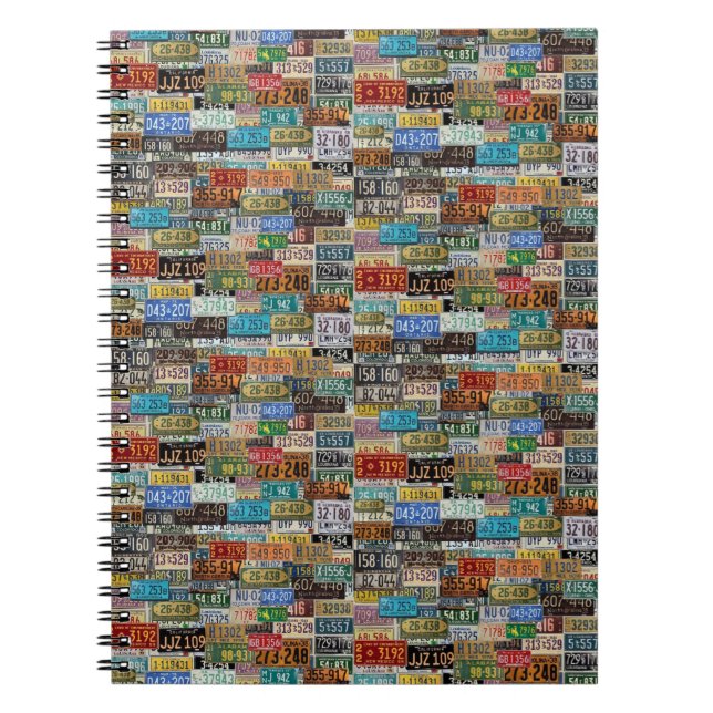 Carnet Plaques de licence vintages (Devant)