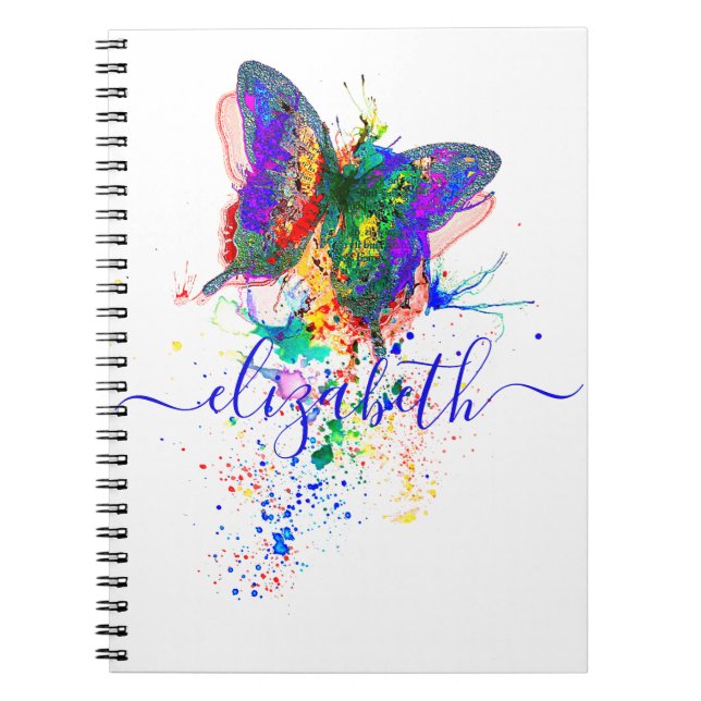 Carnet Plateau papillon personnalisé (Devant)
