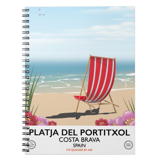 Carnet Platja del Portitxol, Costa Brava, Espagne (Devant)