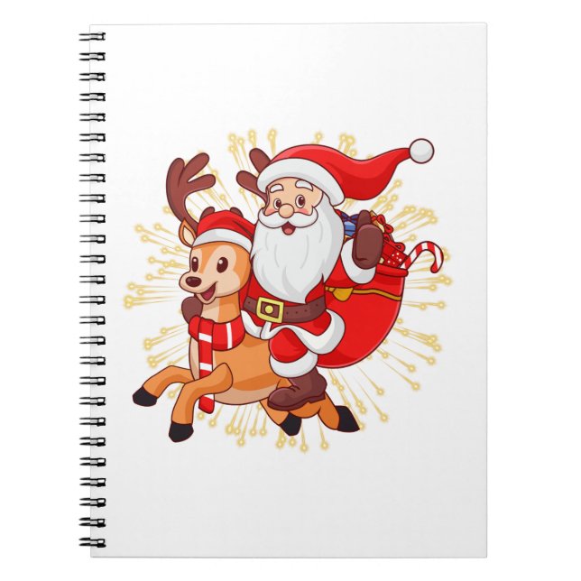Carnet **"Playful Santa Claus Design – Fun and Festive Ch (Devant)