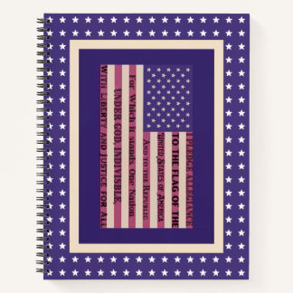 Carnet Pledge of Allegiance Flag