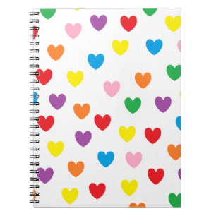 Carnet "pleuvant coeurs"