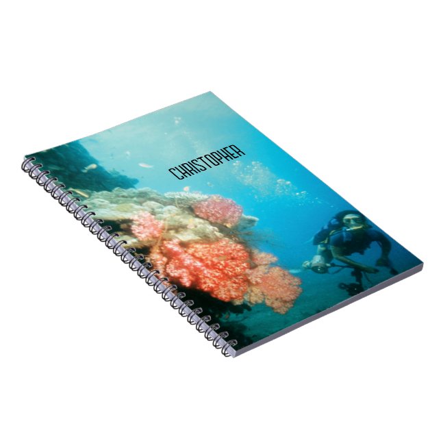 Carnet Plongée sous-marine Personnalisée (Côté Droit)