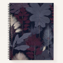 Plum Fig & Pampas Grass Botanical Notebook