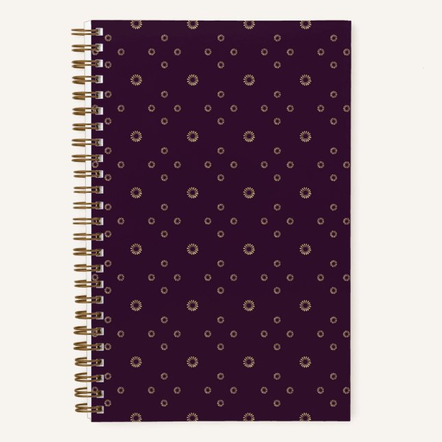 Carnet Plum | Golden Zinnia Sun (Recto)