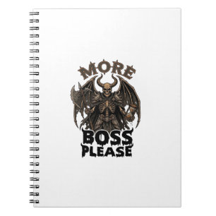 Carnet Plus de Boss S'il Vous Plaît Halloween Démon Squel