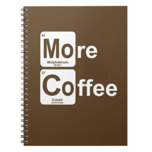 Carnet Plus de Tableau périodique de café