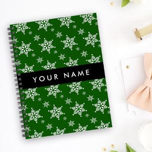 Carnet Pneus blancs, Vert, Votre nom, Personnaliser