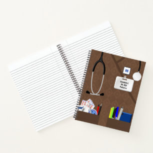 Carnet Poches Infirmières En Écrans Brown Personnalisé