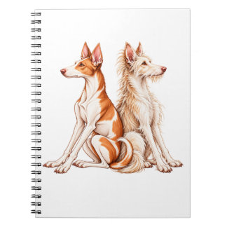 Carnet Podenco Ibizan élégant Chien Podengo