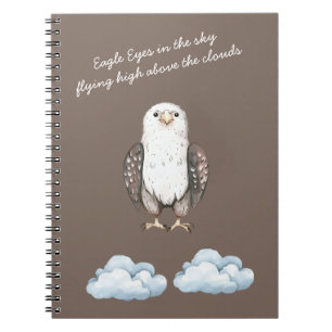 Carnet Poème de l'aigle brun et des nuages d'oiseaux