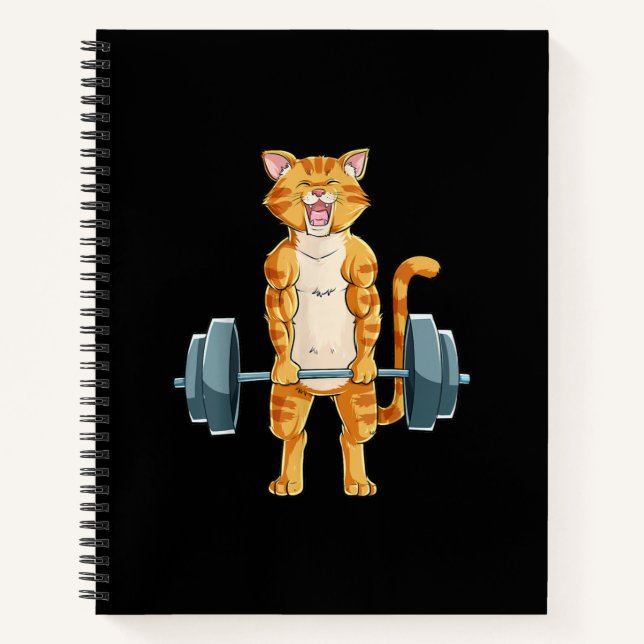 Carnet Poids de levage de gymnase de levage de chats (Devant)