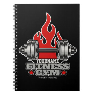 Carnet Poids Personnalisé Levant Dumbbell Fitness Gym