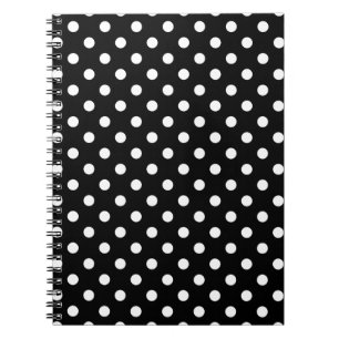 Carnet Point de polka noir et blanc