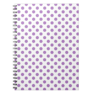Carnet Point de polka pourpre
