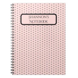Carnet Pointe Polka Personnalisé, Personnalisé