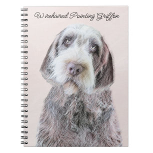 Carnet Pointing à poils durs Peinture Griffon - Art Chien
