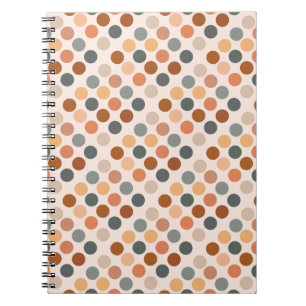 Carnet Points Boho rétro neutres