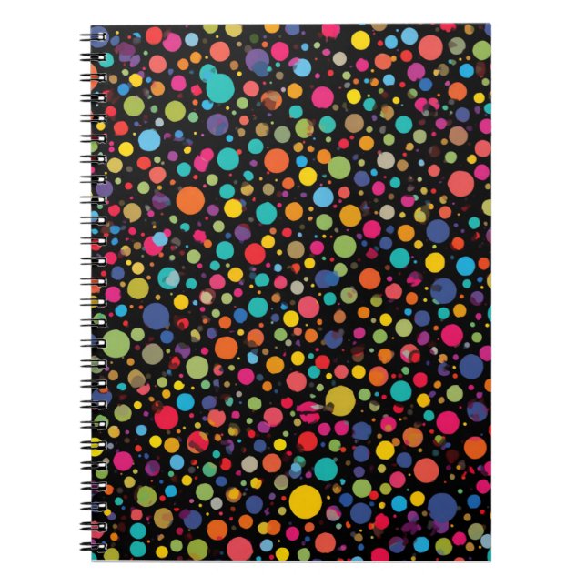 Carnet Points Brillants Multicolores (Devant)
