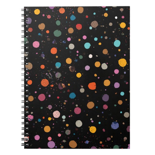 Carnet Points Brillants Multicolores (Devant)