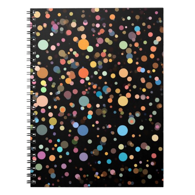 Carnet Points Brillants Multicolores (Devant)
