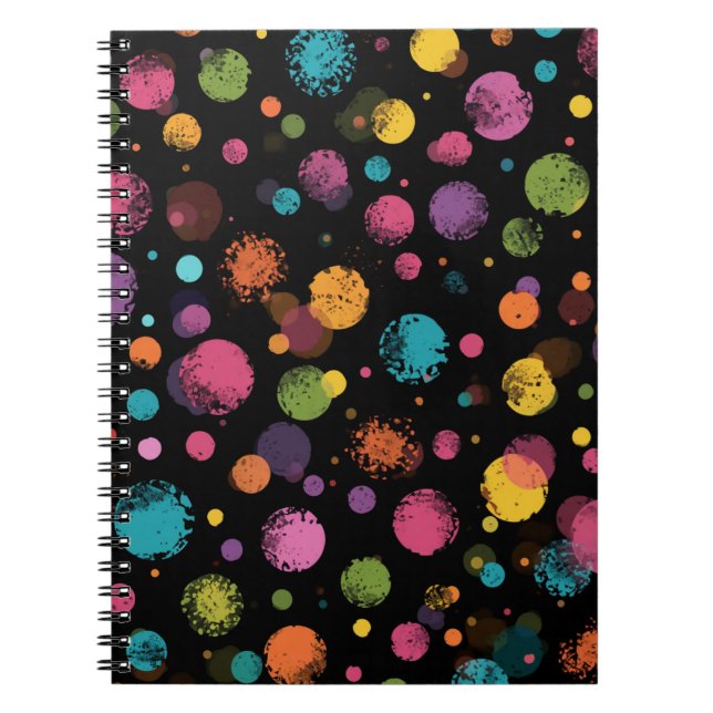 Carnet Points Brillants Multicolores (Devant)