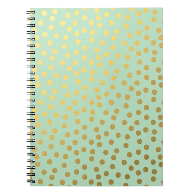 Carnet Points Confetti Or Chic Mint (Devant)