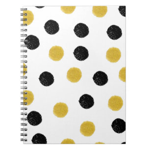 Carnet Points d'or chaotiques : éclaboussure Vintage.