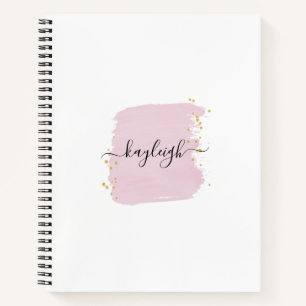 Carnet Points Or Broussailleux Brush Stroke