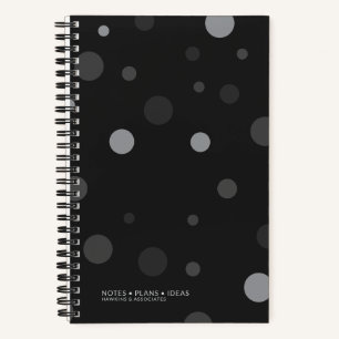 Carnet Points Pop Noirs Reliure Spirale