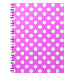 Carnet Points Roses Et Grands Points Blancs