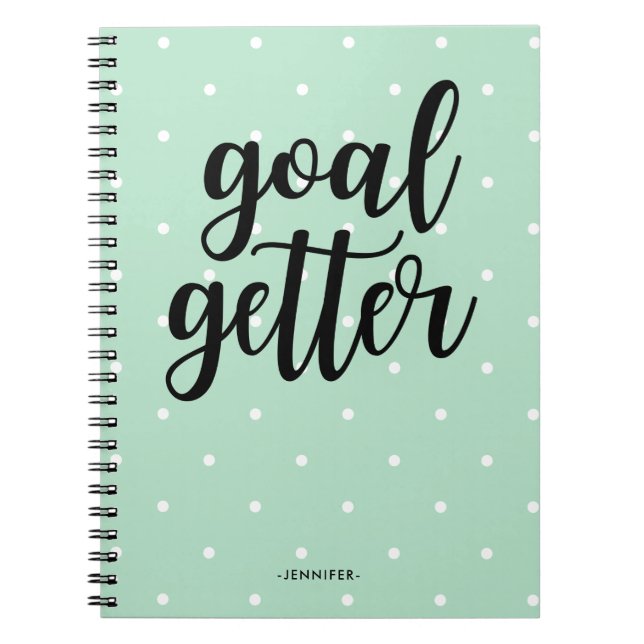 Carnet Points verts de la menthe | But Getter (Devant)