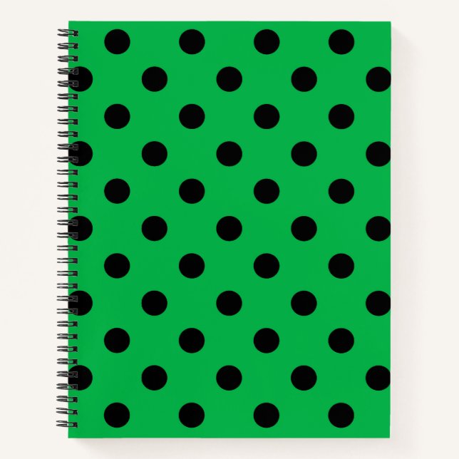 Carnet Points verts et noirs (Devant)