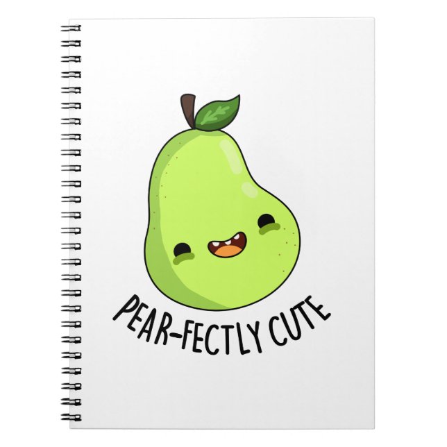 Carnet Poire-parfaitement mignon jeu de mots sur la poire (Devant)