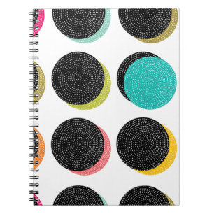 Carnet Pois abstraits décoratifs dans le style