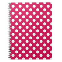 Pois blancs sur cerise