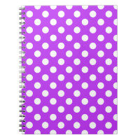 Pois blancs sur violet clair