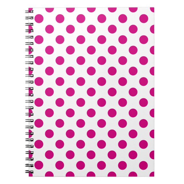 Carnet Pois Fuchsia (Devant)