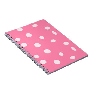 Carnet Pois rose pâle sur rose