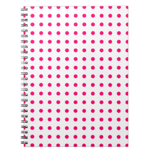 Carnet Pois roses chauds