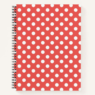 Carnet Pois rouges et blancs