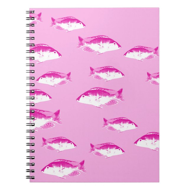 Carnet Poisson rose (Devant)