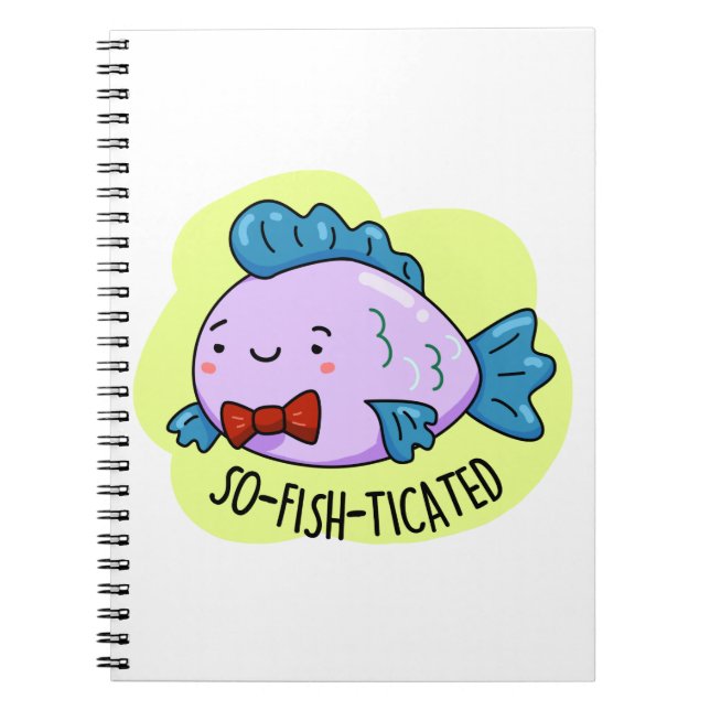 Carnet Poisson Sophistiqué Drôle Poisson Sophistiqué Jeu  (Devant)