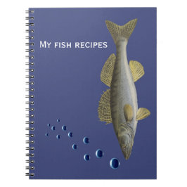 Carnet Poissons et bulles pour pêcheurs ou chefs