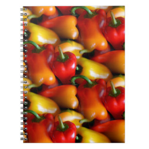 Carnet Poivrons rouges et jaunes