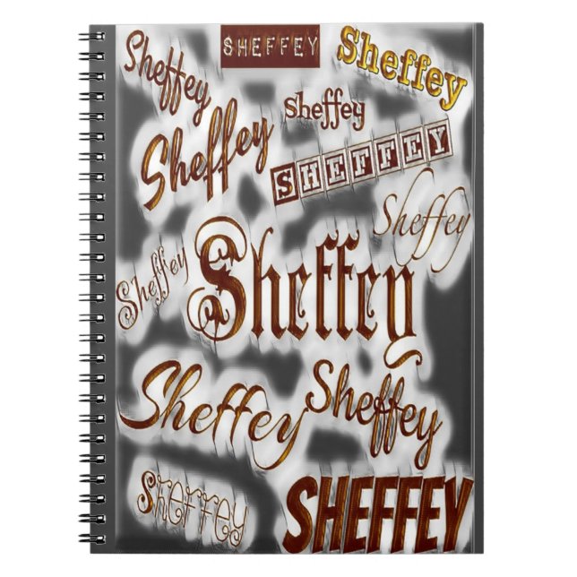 Carnet Polices Sheffey Gris et Bronze - 9669 (Devant)