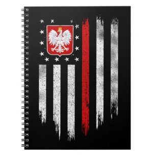 Carnet Polish American Flag Combo Poland Usa Polska